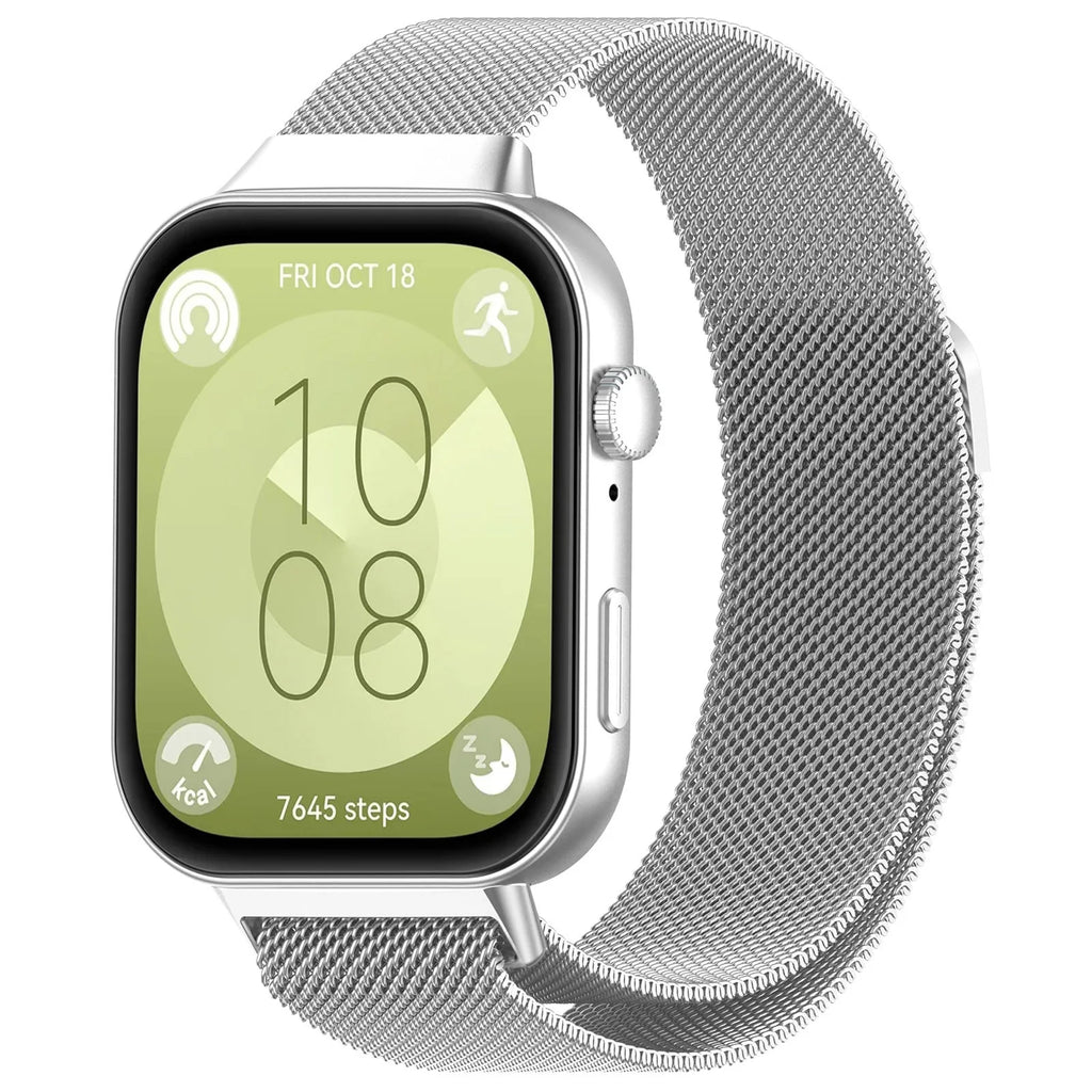 Milanese Loop Band For Huawei Watch Fit 3 Strap Smart Magnetic Stainless Steel Correa For Huawei fit 3 Watchband Accessories