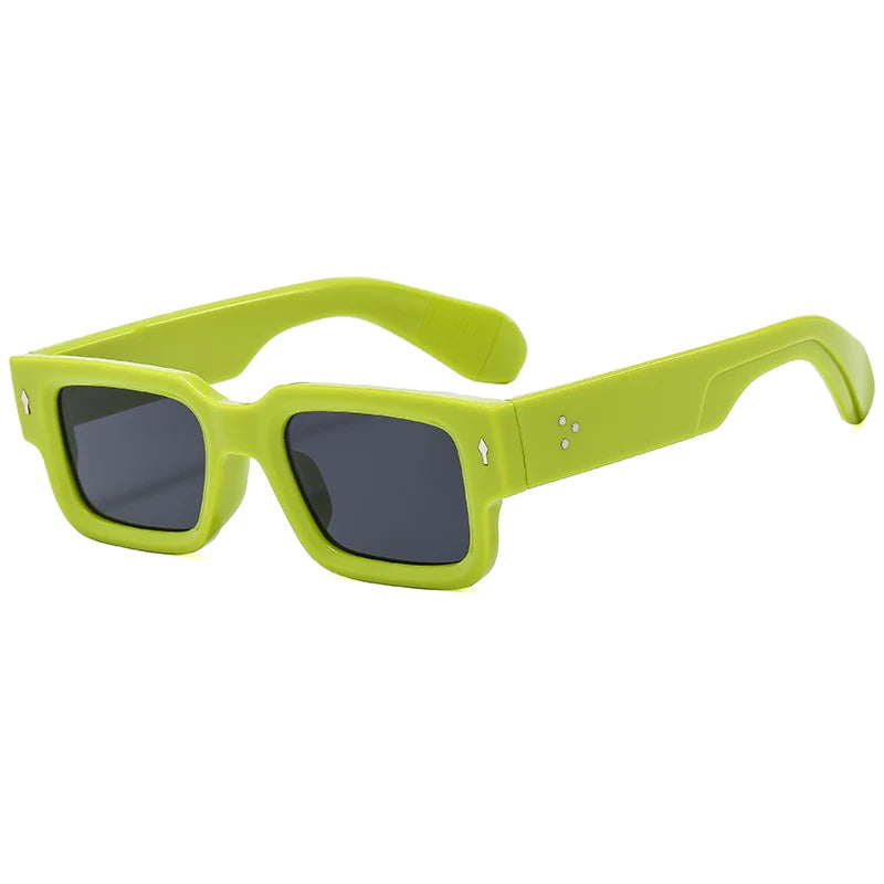 New Men's Personality Minimalist Style Sunglasses Fashion Cool Retro Rectangle Glasses Oculos De Sol Femino