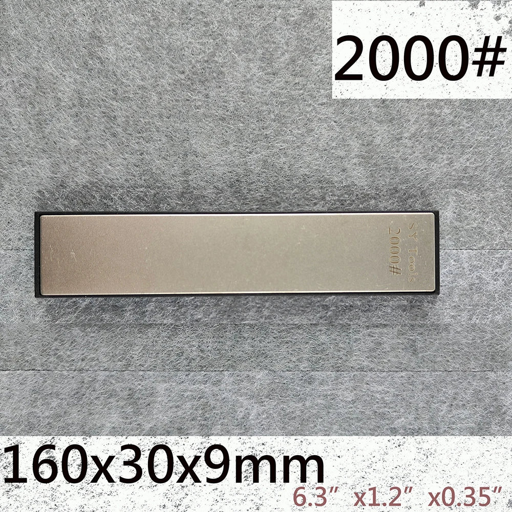 Widened Diamond Sharpening Stone Compatible with Fixed-Angle Sharpener for Kitchen Knives and Outdoor Tools, Portable Sharpening