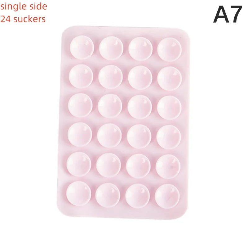 1pcs Backed Adhesive Sucker Pad For Fixed Pad Double Single Side Silicone Suction Pad For Mobile Phone Fixture Suction Cup
