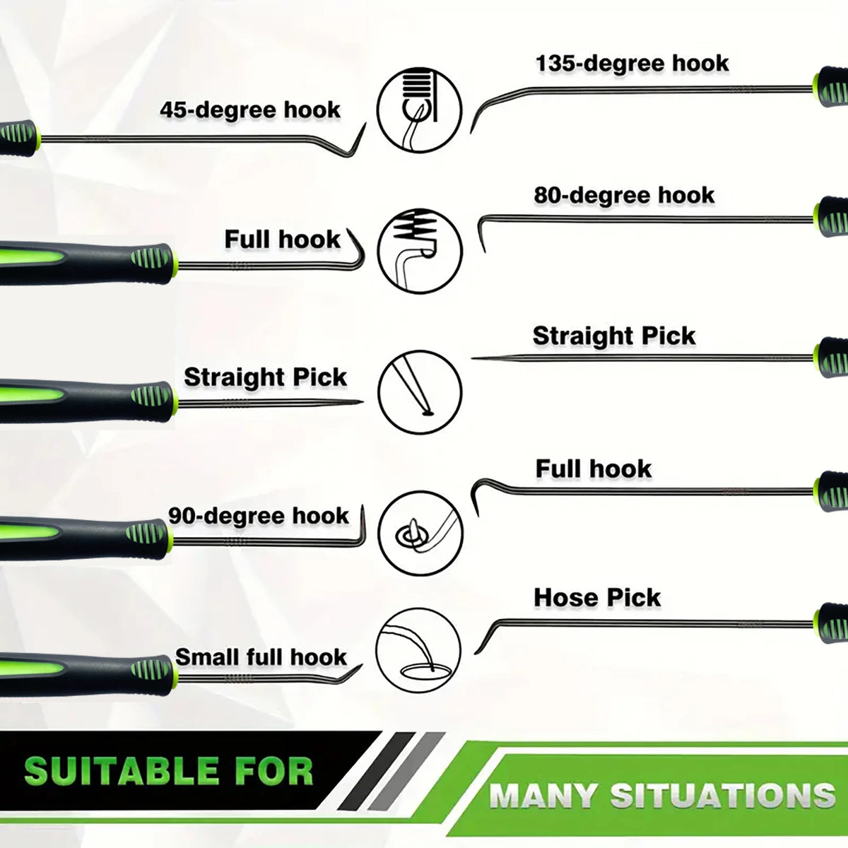 4/10 Pcs Precision Car Oil Seal Screwdriver Set O-Ring Gasket Puller Removal Tool Pick Hook Durable Tool