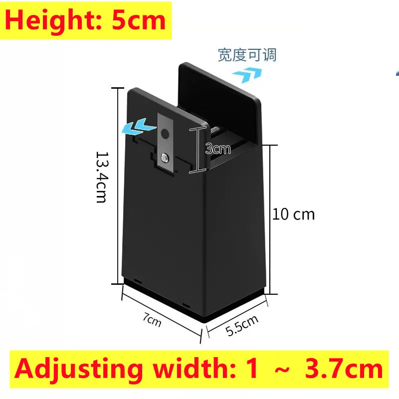 4PCS Adjustable Chair Feet Riser Screw Clamp 2 4 Inch Height Heavy Duty Sofa Tables Bed Furniture Risers With Screw Clamp