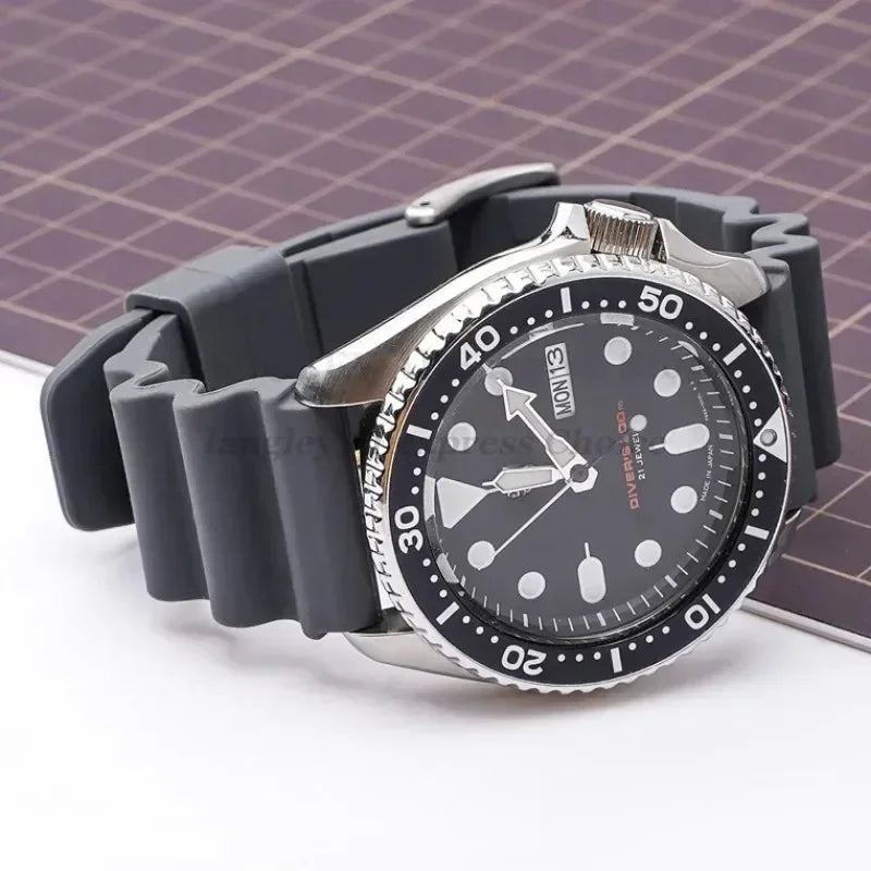 Silicone Watch Band 20mm 22mm For Rolex SUBMARINER Waterproof Diving Bracelet For Citizen For Seiko SKX007 SRP777J1 Sports Strap