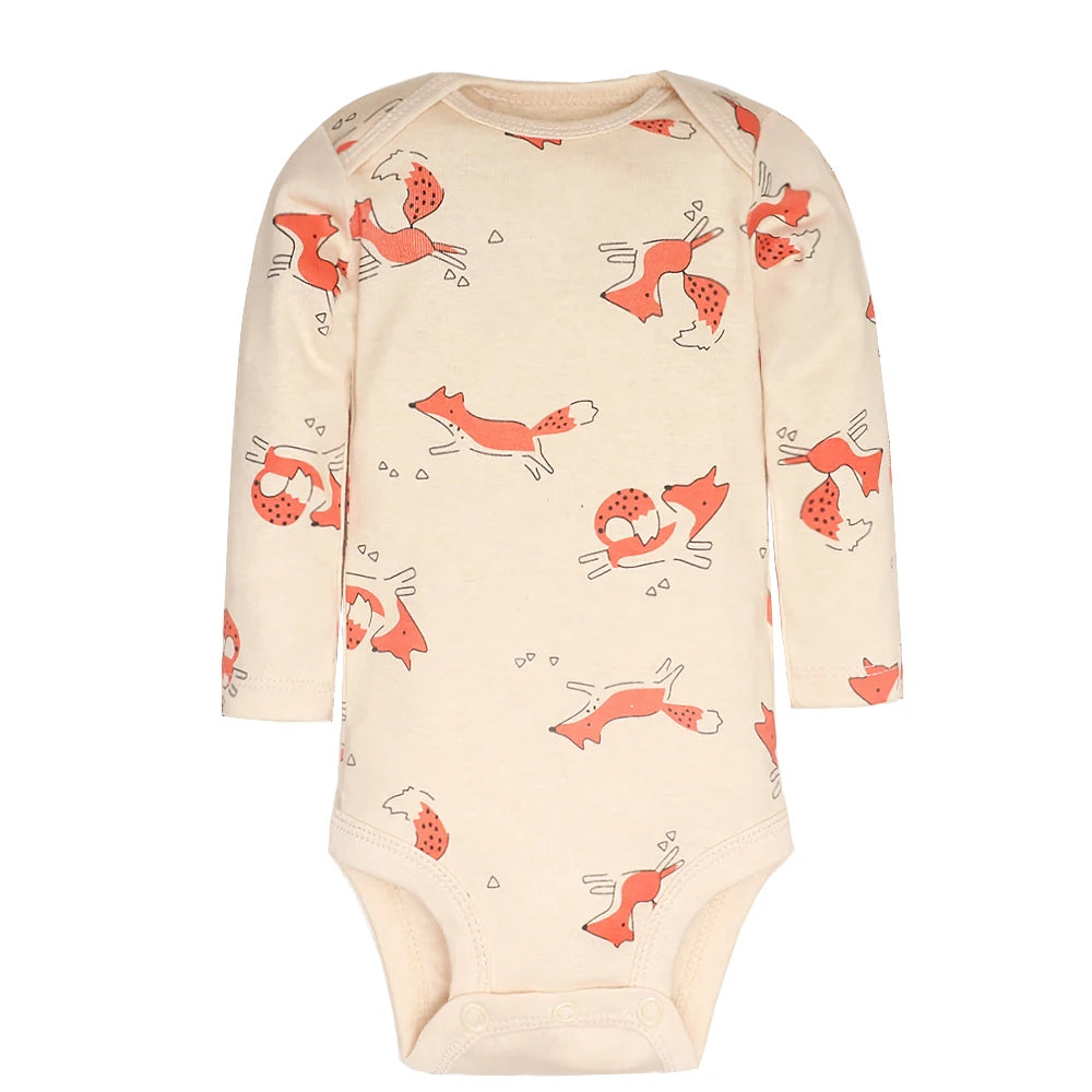 5Pcs/Lot Baby Bodysuits High Quality Uniesx Newborn Baby Clothes 100% Cotton Baby Clothing Set Infant Bebe Baby Boy Girl Clothes