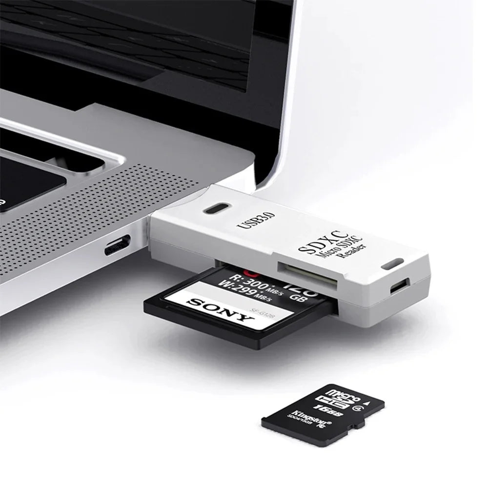 2 IN 1 USB 3.0 /USB 2.0 Card Reader SD TF Card Memory Card Reader High Speed Smart Card reader Adapter For PC Laptop Accessories