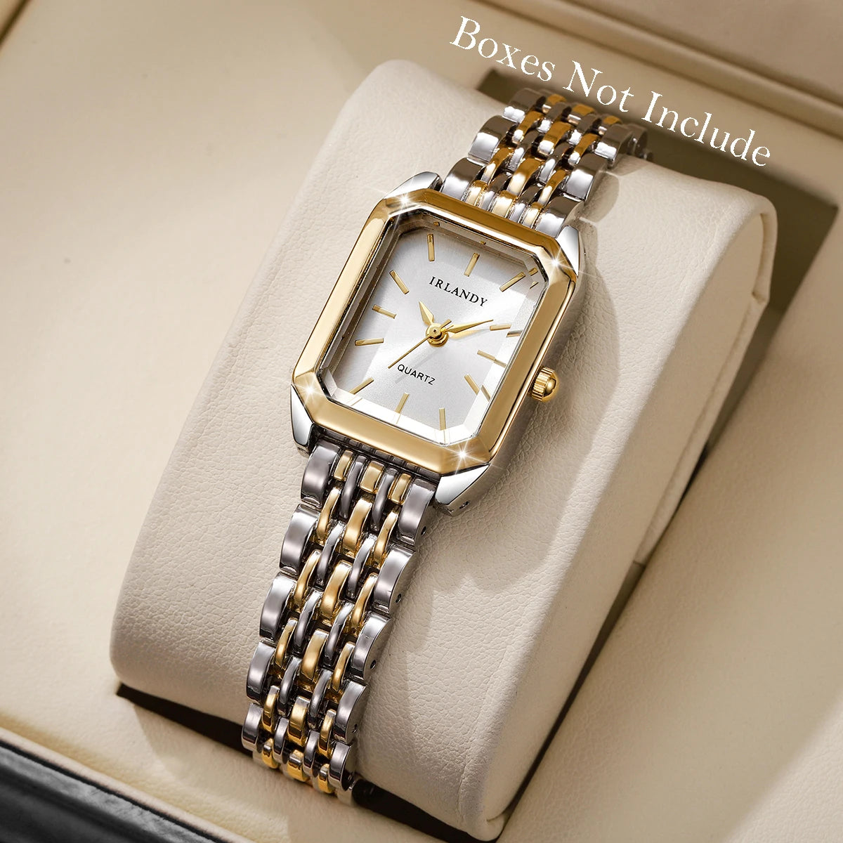 Fashion Rectangle Women Watches Steel Strap Ladies Quartz Wrist Watch Reloj Mujer Girls Clock Gift(Without Box)