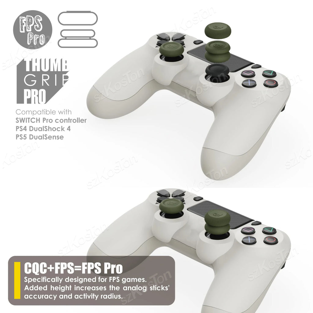 6PCS Thumb Grips Caps Set for Switch 2 Pro/PS5/PS4 Controller Button Stick Cover Gamepad Joystick Cap Gaming Accessories