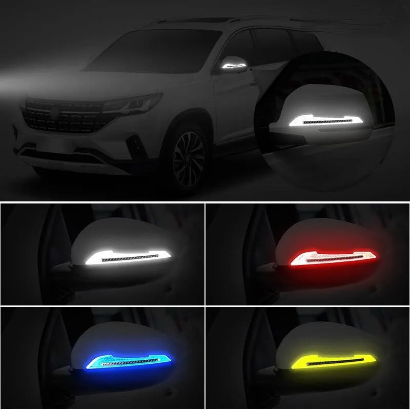 Clearance_Reflective Stickers Warning Strip Tape Traceless Protective Car Sticker Warn on Car Rearview Mirror Exterior Auto Acce