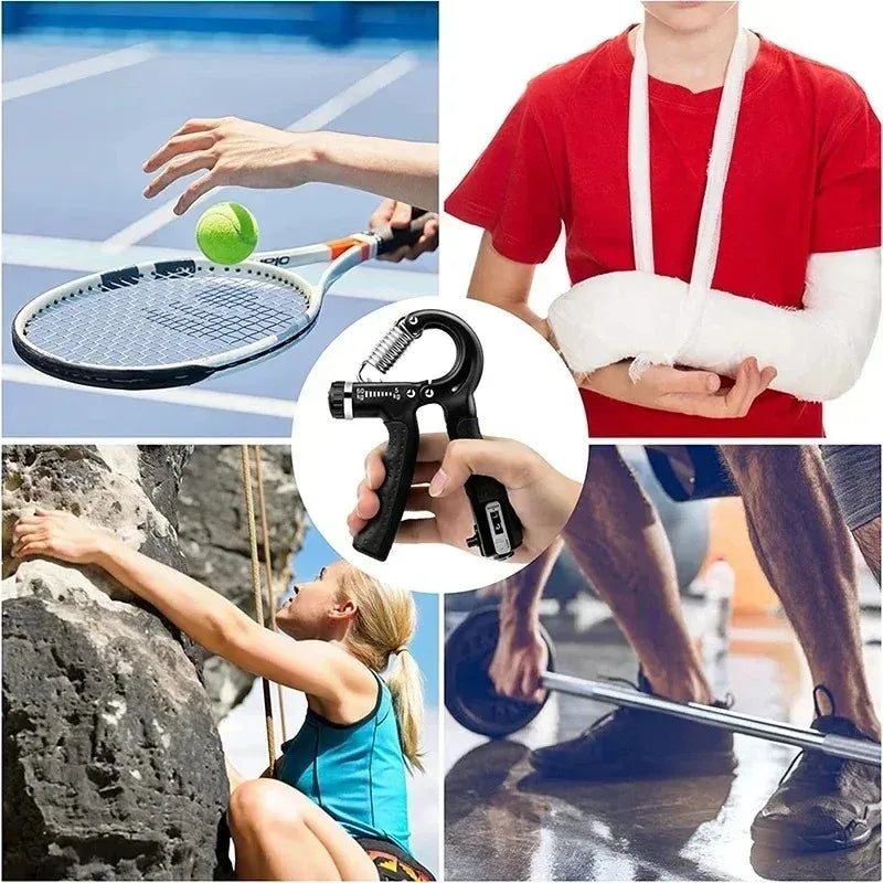 10-100kg Adjustable Hand Grip Strengthener Hand Grip Trainer With Counter Wrist Forearm And Hand Exerciser For Muscle Building.