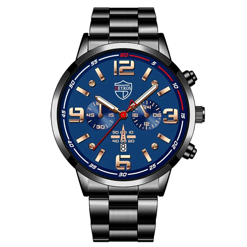 2023 Luxury Fashion Mens Calendar Watches Men Business Watch Male Quartz Wrist Watch Luminous Clock Reloj Hombre