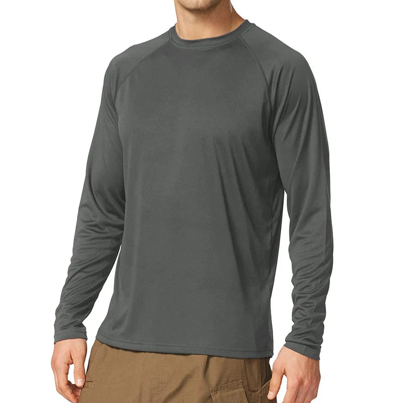 Men's Sun Protection shirts Summer UPF 50+ Long Sleeve Quick Dry Men Shirts Breathable Hiking Fish Performance Tops UV-Proof