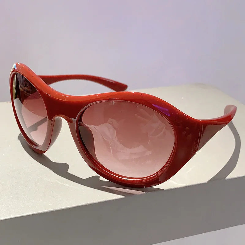 Oversized Y2K Punk Big Frame Vintage Sunglasses Women For Men Luxury Brand Designer Sun Glasses Popular Fashion Future Shades UV