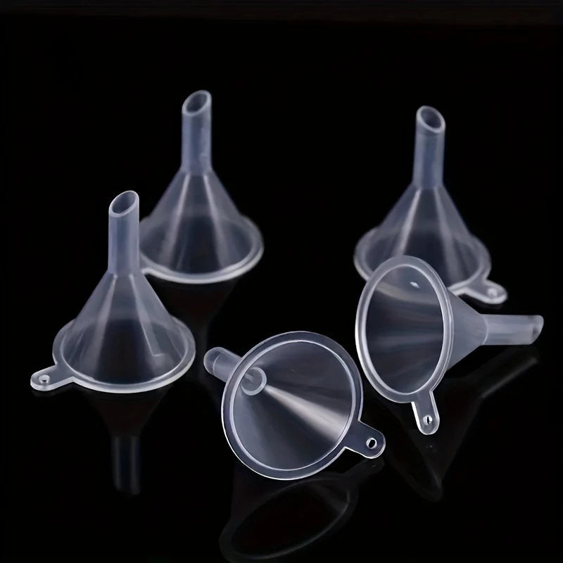 5/10pcs Transparent Plastic Funnel - Mini Liquid Filling Tool for Perfume Essential Oil Crafts Funnel
