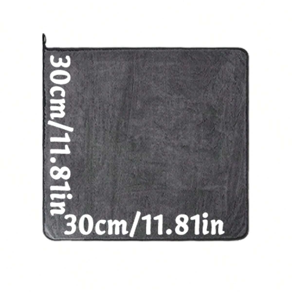 Dark Gray Car Microfiber Towel, Oversized Strong Absorbent Car Wash Cloth, High-Efficiency Cleaning Wipe Cloth