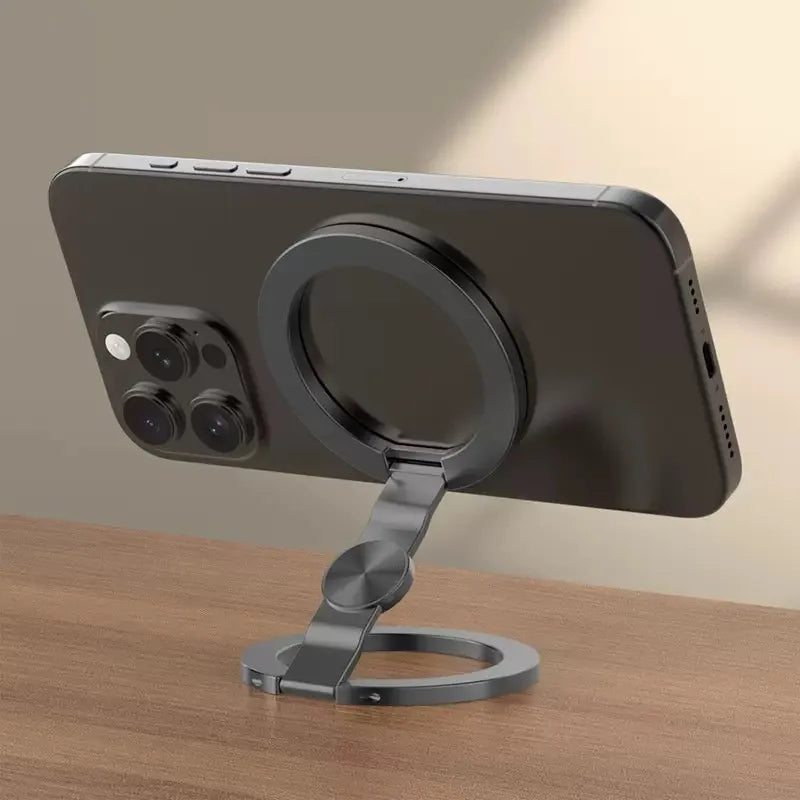 Foldable Double-Sided For Magsafe iPhone Holder 360° Rotating Stand with Strong Magnet Finger Grip for iPhone 17/16/15/14/13