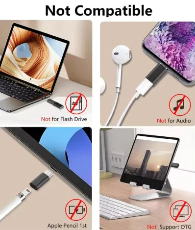 3PCS Lightning Female To USB C Male Charger Adapter for IPhone 15 Pro Max Plus IPad Type C To 8Pin Charging Data Sync Connector