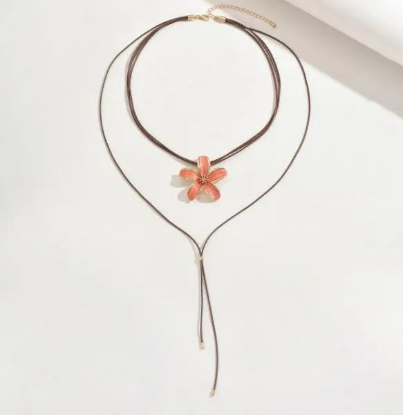 Trendy Gold Silver Color Glass Long Y-Shaped Necklace Metal Collarbone Chain Summer Holiday Party Bohemian Body Jewelry Gifts