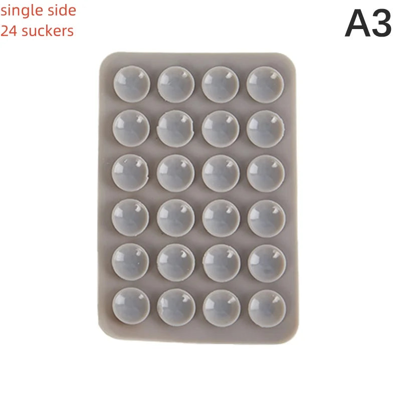 1pcs Backed Adhesive Sucker Pad For Fixed Pad Double Single Side Silicone Suction Pad For Mobile Phone Fixture Suction Cup