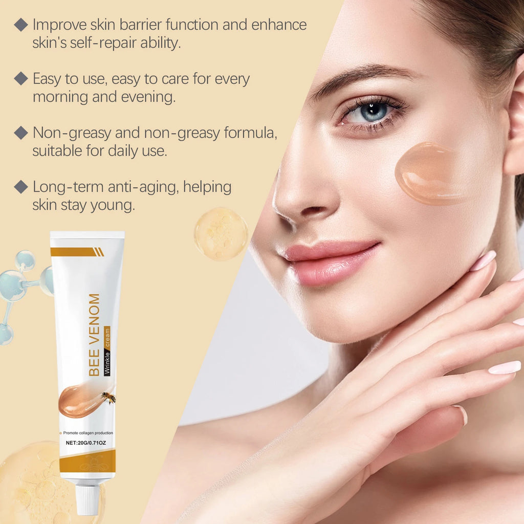 Advanced Bee Venom Face Cream - Nature's Botax for Instant Lifting & Firming,Anti-Aging Moisturizer with Manuka Honey & Collagen