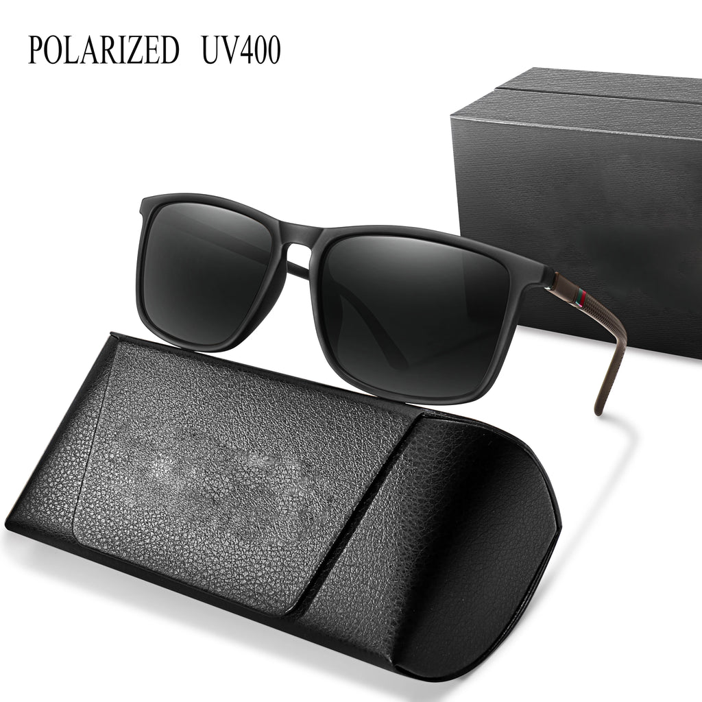 Luxury Square Vintage Polarized Windproof Cycling Sunglasses UV400 Male Eyewear Men Women Fashion Travel Driving Fishing Glasses