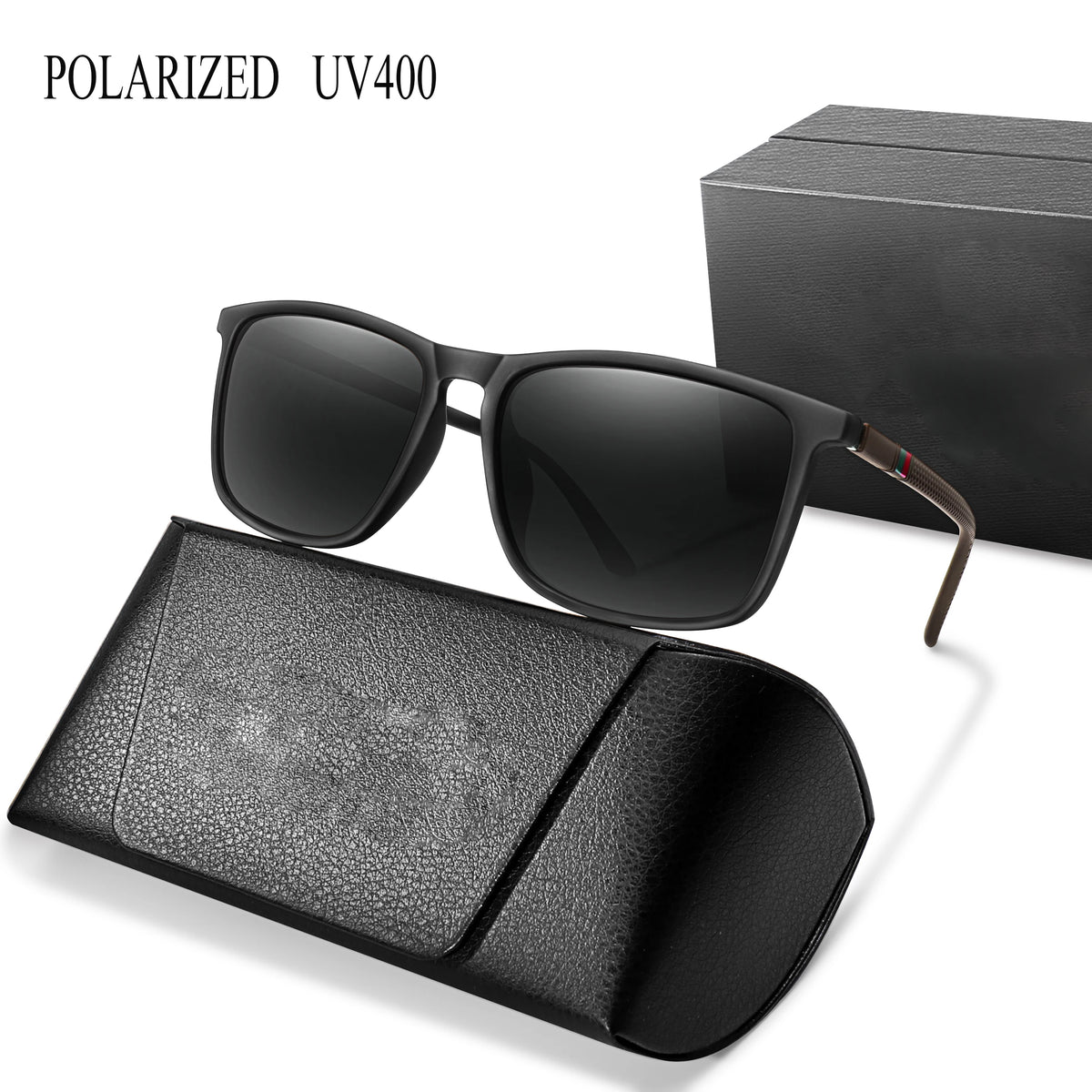 Luxury Square Vintage Polarized Windproof Cycling Sunglasses UV400 Male Eyewear Men Women Fashion Travel Driving Fishing Glasses