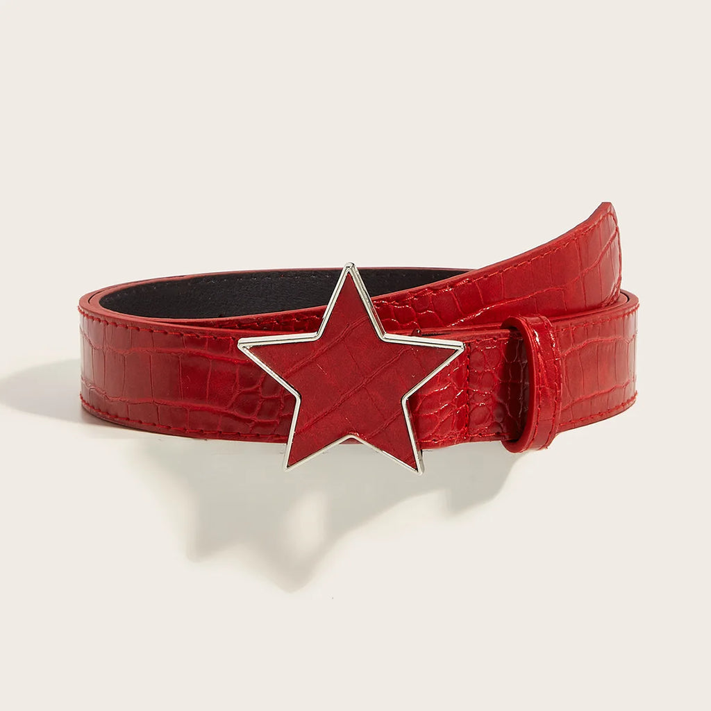 New Arrival Fashionable Trendy Unique Studded Women's Belt - Korean-Style High-End Youth Belt  Punk Snap-Button Casual Belts