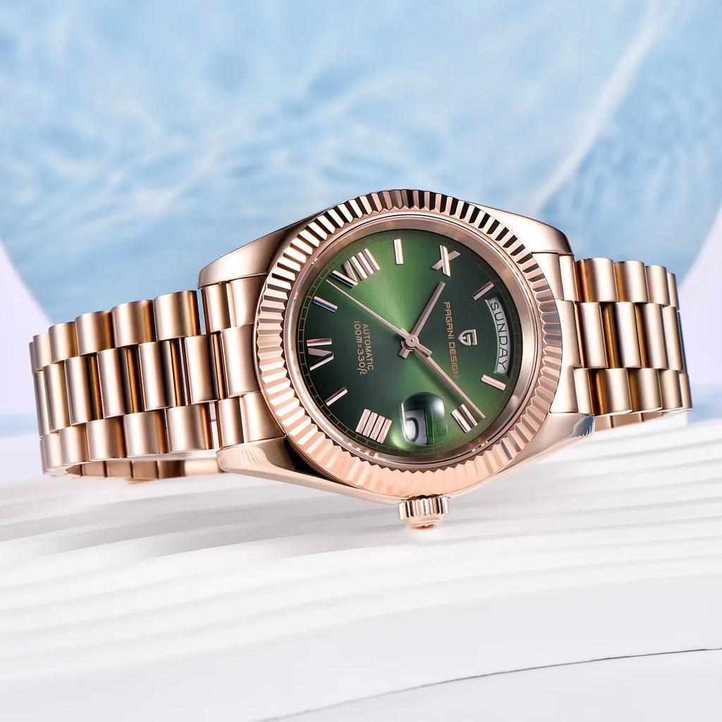 2026 New PAGANI DESIGN DD36 Rose Gold Men's Watches Luxury Mechanical Automatic Watch For Men Date Waterproof AR Sapphire Clock