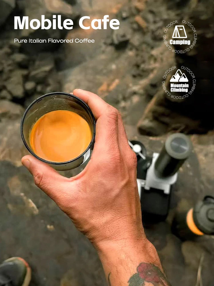 HiBREW H4C Portable Espresso Coffee Machine 3in1 Travel Coffee Maker 7500mAh Lithium Battery Self-Heating Ns DG Capsule & Ground