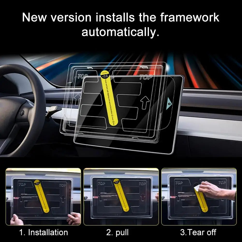 For Tesla Model 3 Screen Protector Artifact Navigation Tempered Film LCD Screen Tempered Glass Film Accessories