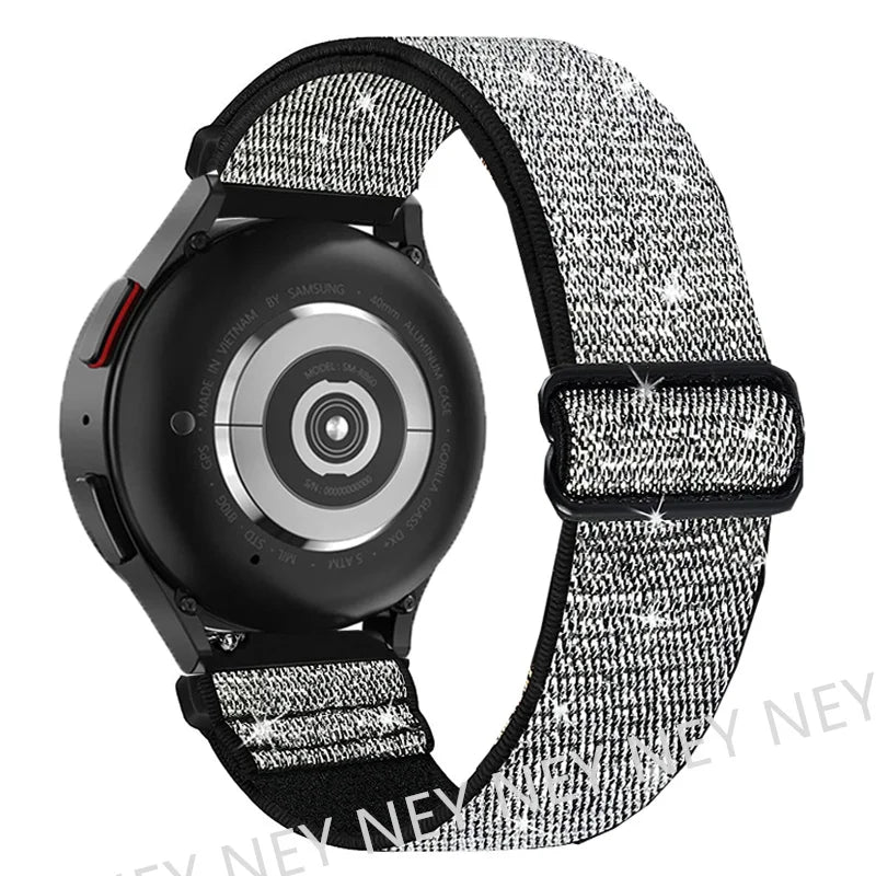 Shiny Pride Band For Samsung Galaxy Watch 6-7-4-5 pro-4 classic-Active 2 Elastic bracelet huawei watch gt 2 gt2 20mm 22mm Strap