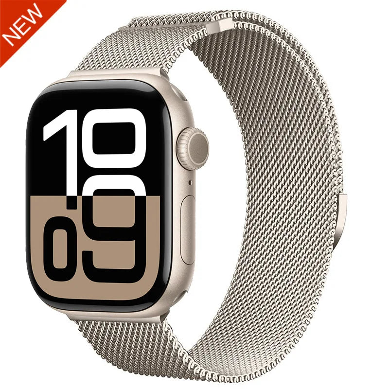 Milanese Strap for Apple Watch 44mm 40mm 45mm 41mm 46mm 42mm 38 49mm Metal Bracelet iWatch Series 11 10 Ultra 9 8 7 6 5 SE3 band