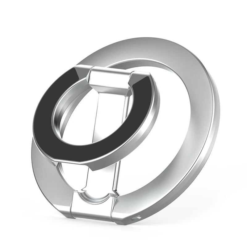 For Double-Sided Magnetic Phone Ring Holder for MagSafe Kickstand Magnet Grip for iPhone 16 15 14 For Huawei Xiaomi Stand Holder