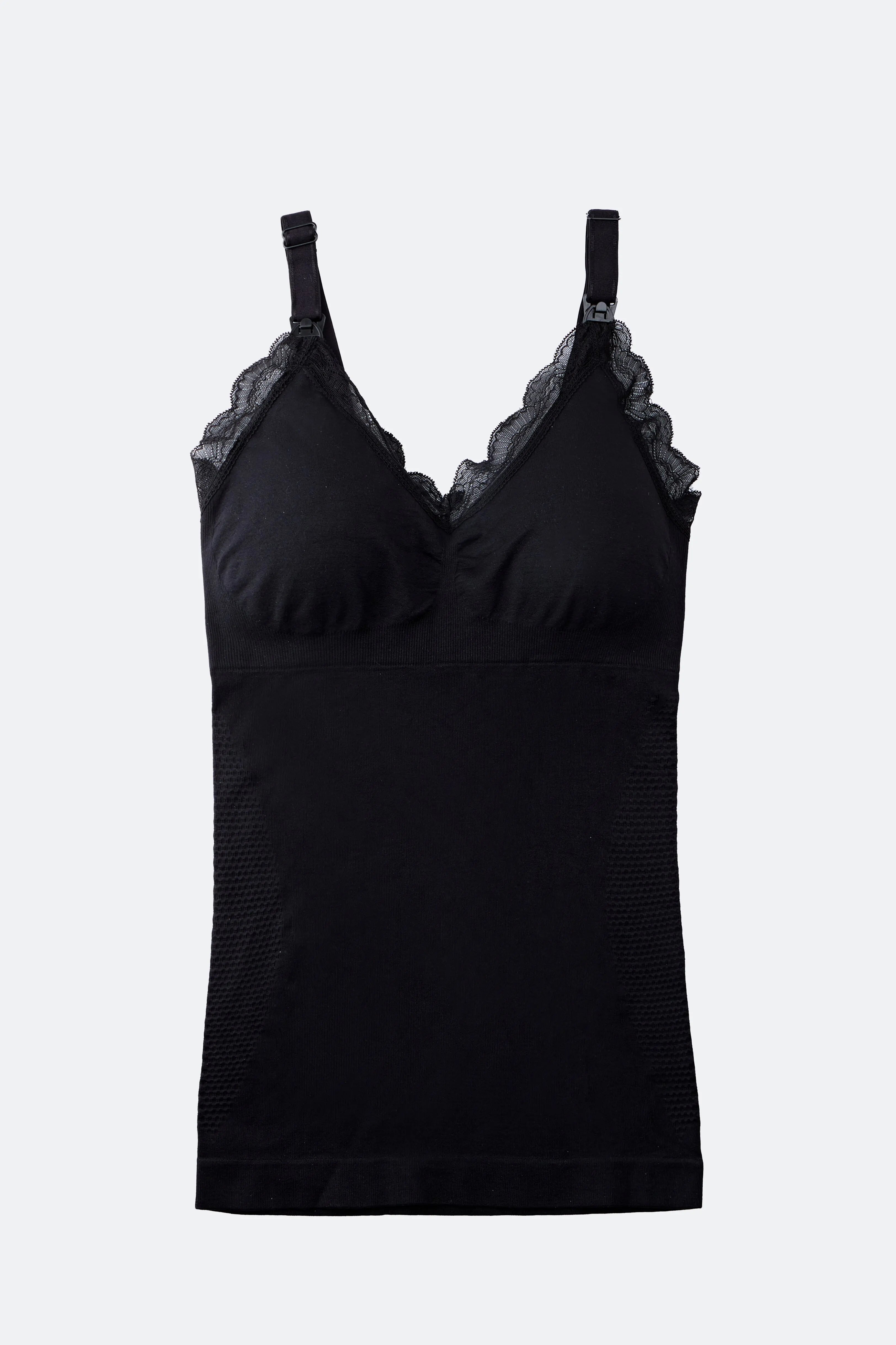 Woman Maternity Nursing Vest Bra Large Size Pregnant Front Button Seamless Long Sling Vest Lace Breast Feeding Bra