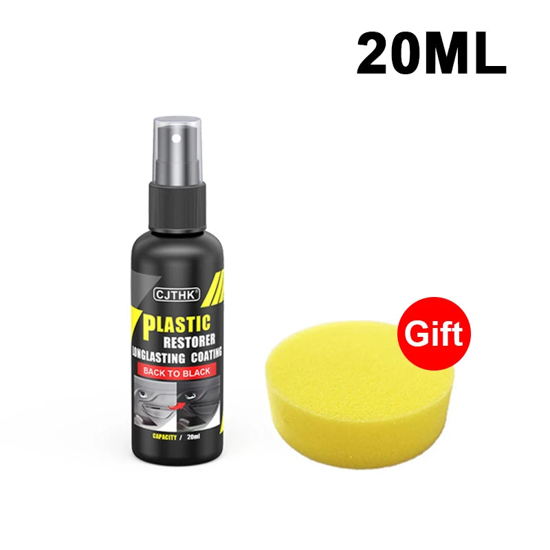 Car Plastic Restorer Back To Black Gloss Plastic Renovator Longlasting Coating Leather Restore Auto Polish Cleaning Products
