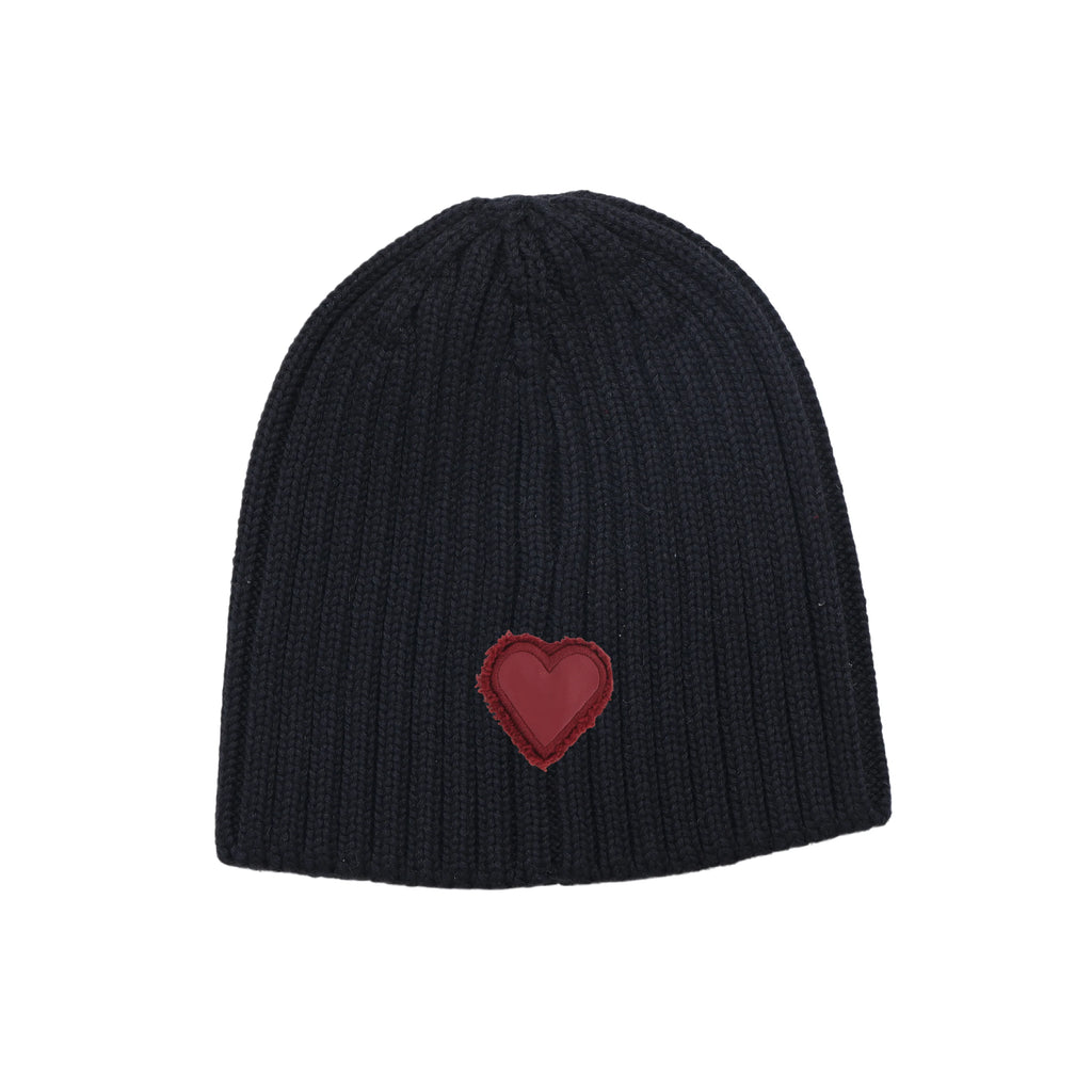 Winter Cotton Knitted Beanies Leather Heart Outdoor Hat Children Hats Personality Table hats girl hat boy hat