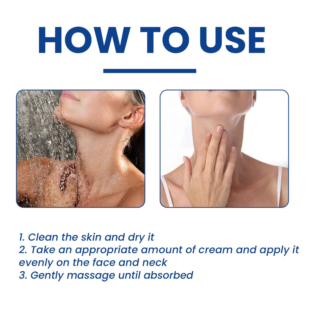 EELHOE Collagen Neck Cream Neckline Moisturizing Tightening Lifting Remove Facial Fine Lines Double Chin Skin Care Products 20g