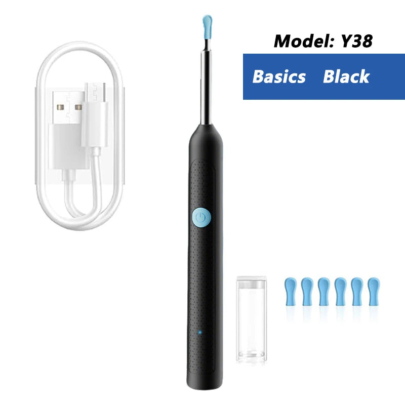 Visual Ear Wax Cleaner with Camera Safe Earwax Removal Endoscope with 5M Camera Luminous Otoscope Ear Cleaning Tools Ear Care