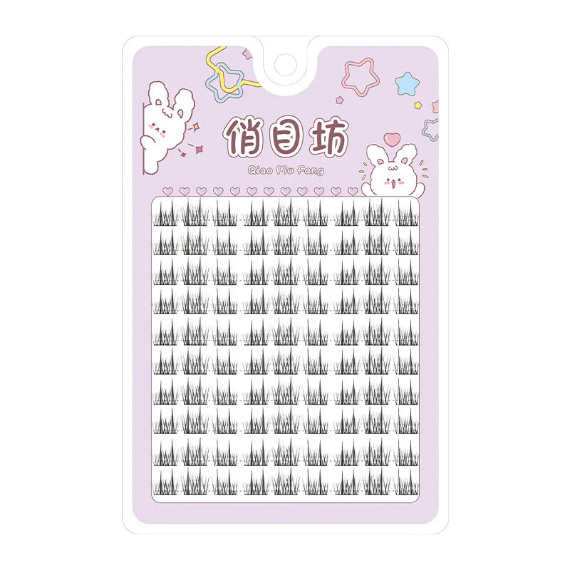 Sunflower Lashes Brown Manga False Eyelashes Natural Soft  Large Capacity Anime Eyelashes Douyin Wanghong Makeup Anime Eyelashes