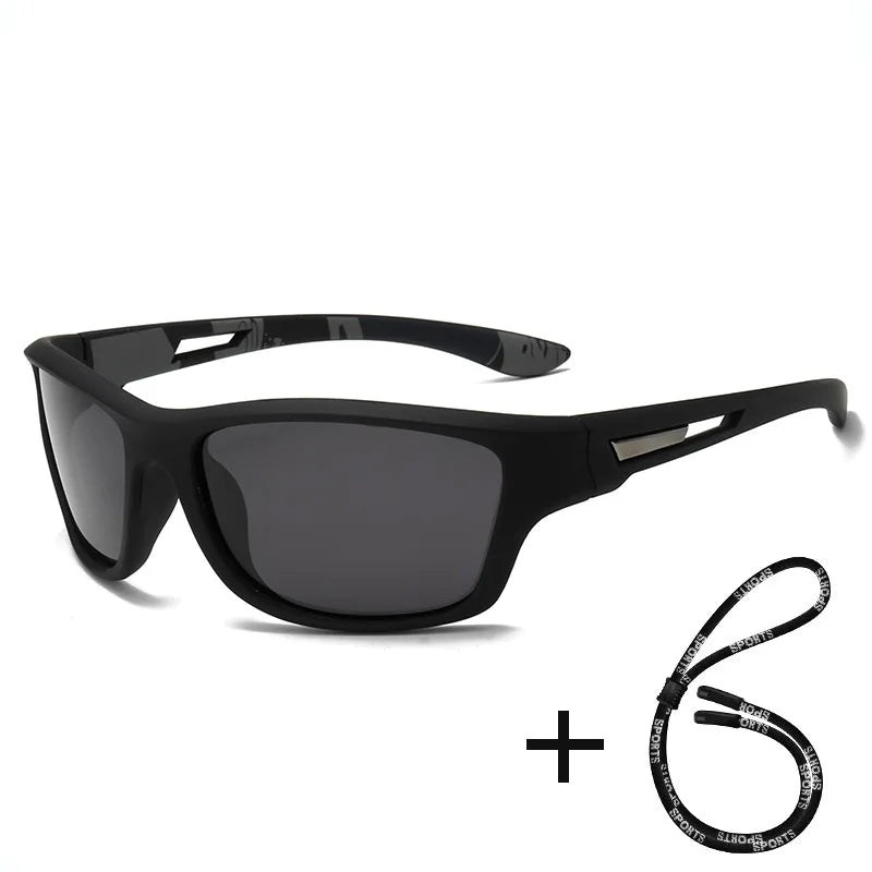 Fashion Sports Sunglasses With Chain Men Women Brand Designer Retro Sun Glasses Cycling Climbing Fishing Eyewear