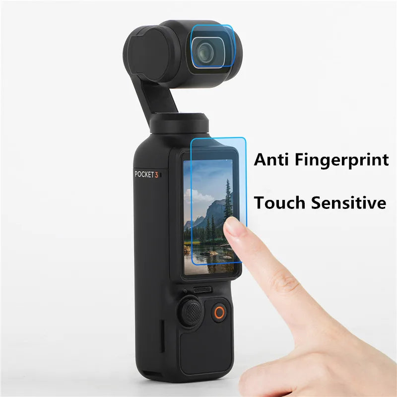 For DJI Osmo Pocket 4 3 Screen Protector Lens Protector Accessories with Tempered Glass LCD Display Film Scratch Resistant