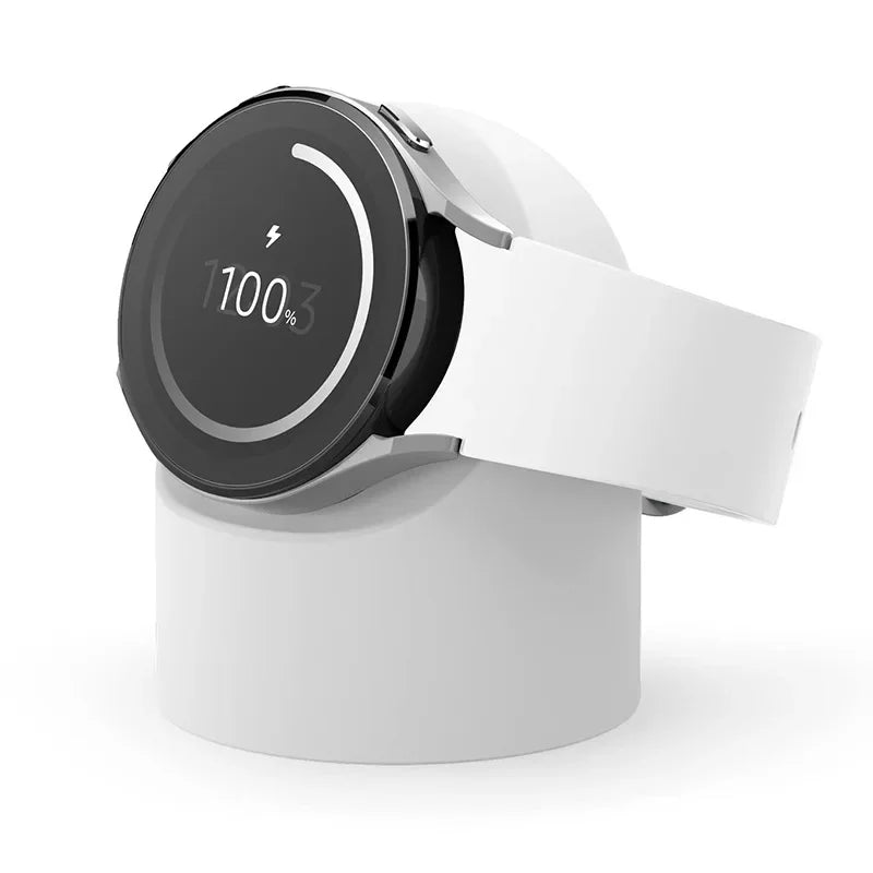 Compatible with For Samsung Galaxy Watch 7 4 3 6 5 Charger Stand 40 44 46mmGalaxy Watch3 4 6 5 Pro 7 Charger silicone Stand 45mm