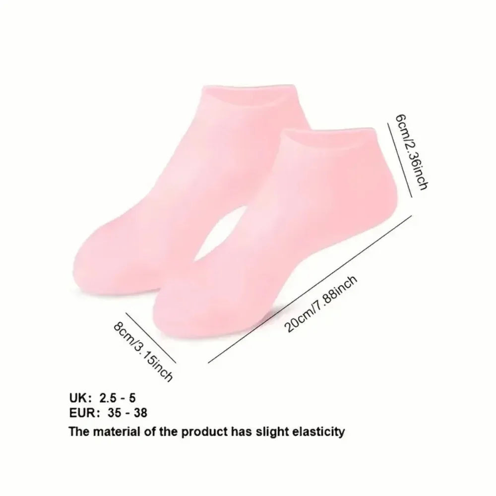 Moisturizing Foot Socks,Silicone Socks for Dry Cracked Feet Women's Foot Socks for Moisturizing,Featuring