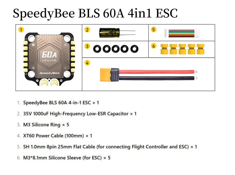 1pcs/lot NEW Speedybee F405 V4 BLS 55A BMI270 F405 V5 OX30 30x30 FC&ESC Stack 4IN1 ESC Drone Toy Accessories Flight Controller