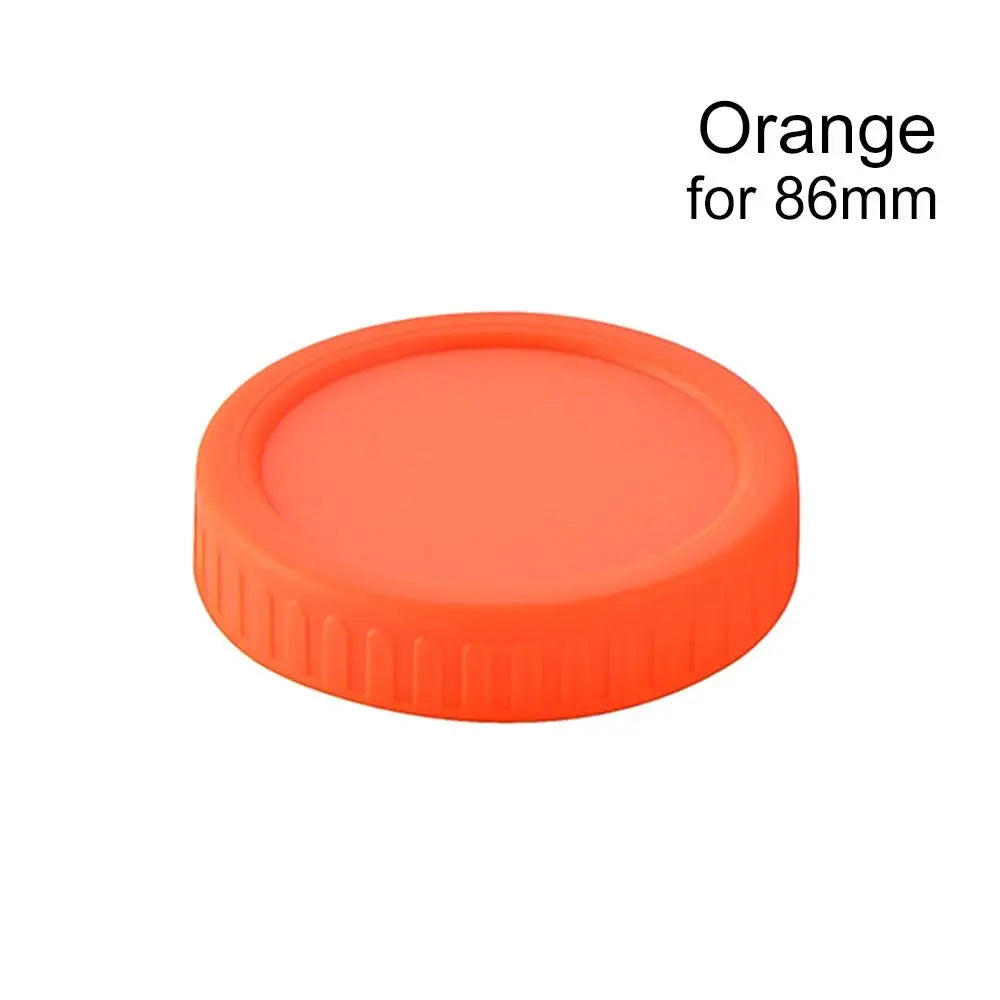 70/86mm Mason Jar Lids Leak Proof Seal Silicone O Plastic Screw Lid Universal Storage Cover For Wide Mouth Mug Cannings