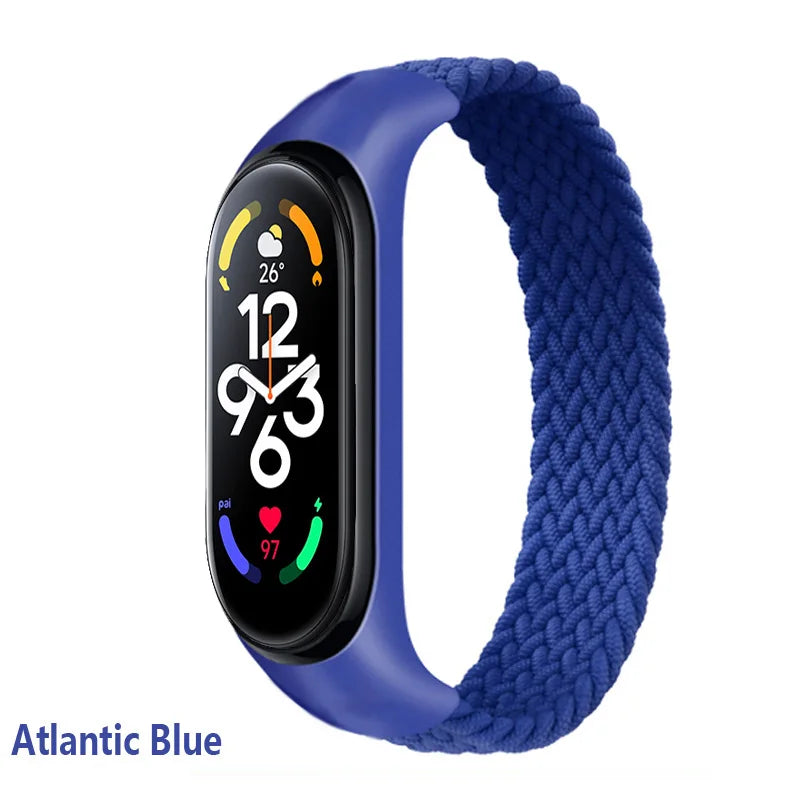 Bracelet for Xiaomi Mi band 6 7 Strap Nylon Braided solo loop pulseira bracelet Miband5 Wristband belt Mi band 5 4 3 6 correa