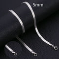 HIYEE Fashion Stainless Steel Necklace 40-45-50-60CM Blade Snake Glod Bone Chain Men's & Women's Jewelry Gifts Party And Wedding