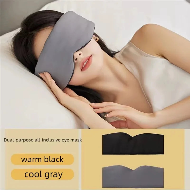 1pcs Sleeping Mask Breathable and Pressure-reducing Soft Portable Travel Mask Lunch Break Eye Cover