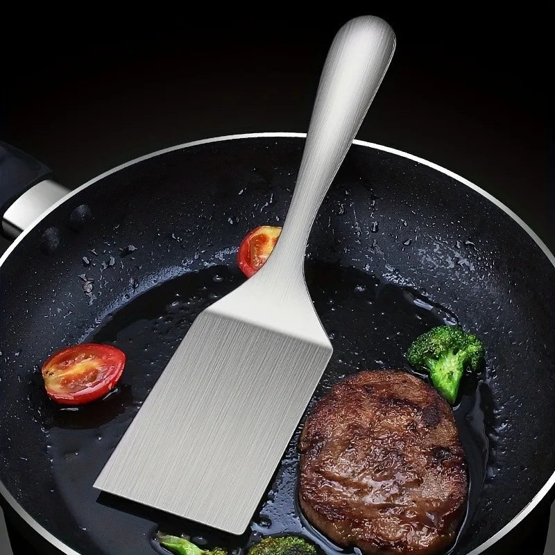 Small Stainless Steel Spatula, Grill Turner Spatula, Grill Turner, Stainless Steel Small Frying Shovel, Mental Cooking Shovel