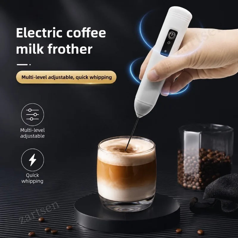 Wireless Milk Foamer Coffee Whisk Mixer Electric Blender Egg Beater Mini Frother Handle Stirrer Cappuccino Maker Cooking Tools