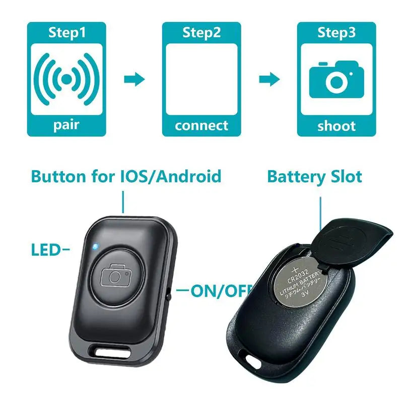 Bluetooths Phone Camera Remote Mini Smartphone Selfie Clicker shutter controller Wireless photo button universal remote control